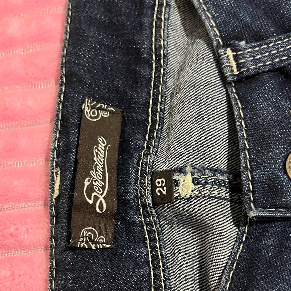 Serfontaine low to mid-rise Dark Blue Women's Jeans